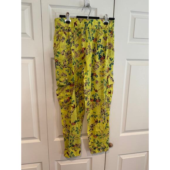 New- Boho Indie Resort Floral Print Jogger Pants – Size Medium - Picture 2 of 7